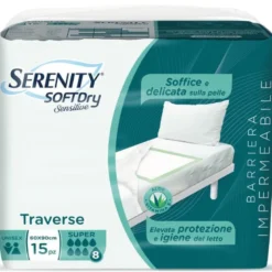 Serenity Soft Dry Sensitive Traversa Assorbente Super 60x90 15 Pezzi