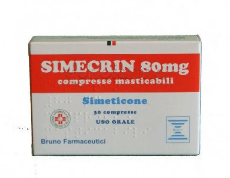 Simecrin disturbi funzionali Gastrointestinali 30 compresse masticabili 80 mg