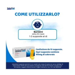 Sobrefluid bambini 10 supposte 100 mg