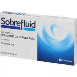 Sobrefluid per tosse e vie respiratorie 40mg/3ml soluzione da nebulizzare 10 fiale