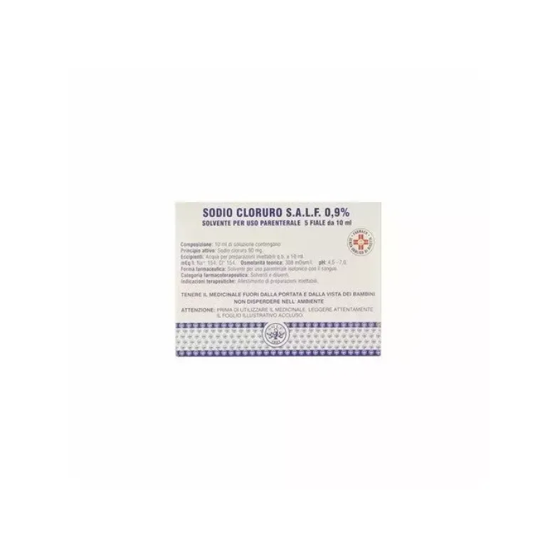 Sodio Cloruro Salf 0,9 % Flacone 5 Fiale 10 ml