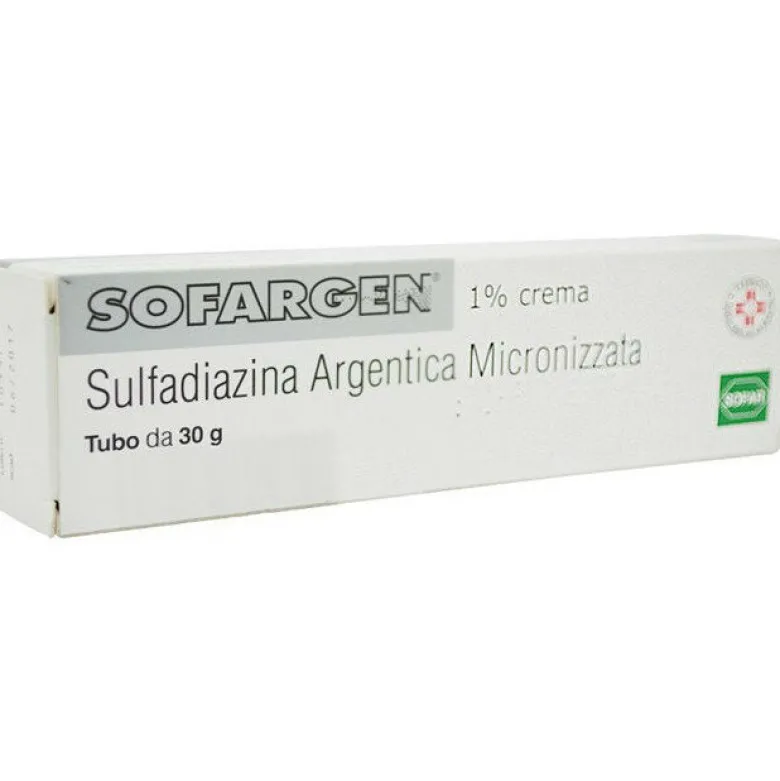Sofargen Crema antibatterico locale per ustioni e lesioni cutanee 1% 30gr