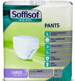Soffisof Air Dry Pants Pannolone Maxi Taglia Large 8 Pezzi