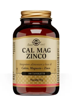Solgar Cal Mag Zinco 100 Tavolette - Supporto Ossa e Sistema Immunitario