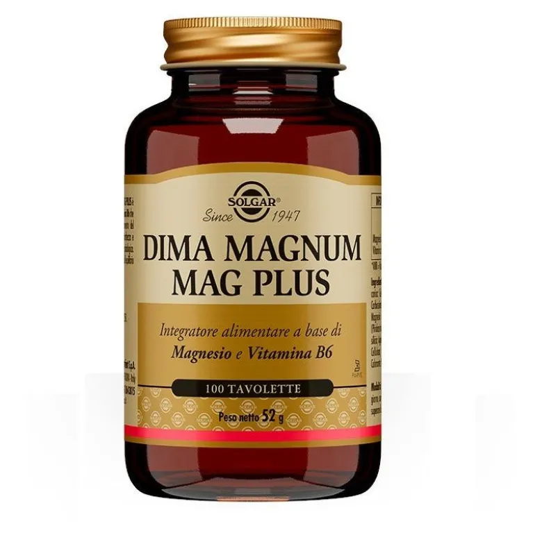 Solgar Dima Magnum Mag Plus integratore di Magnesio 100 tavolette