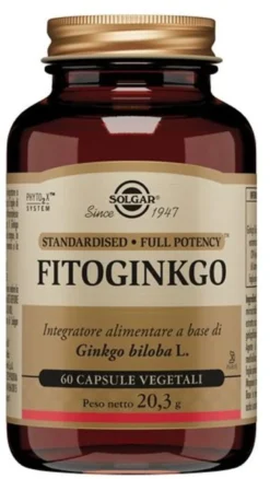 Solgar Fitoginkgo per la funzionalità del microcircolo 60 capsule vegetali