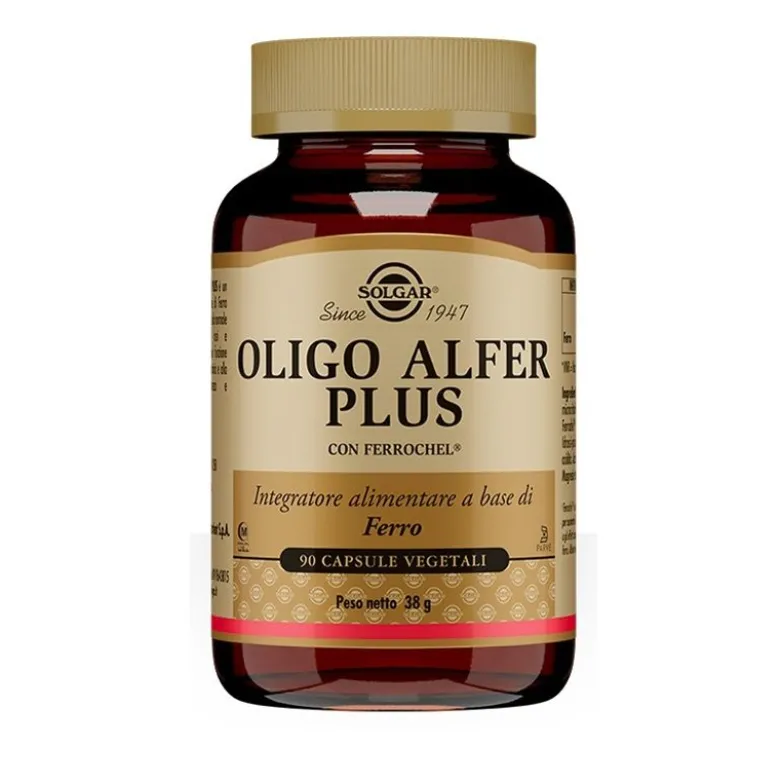 Solgar Oligo Alfter Plus integratore alimentare a base di ferro 90 capsule