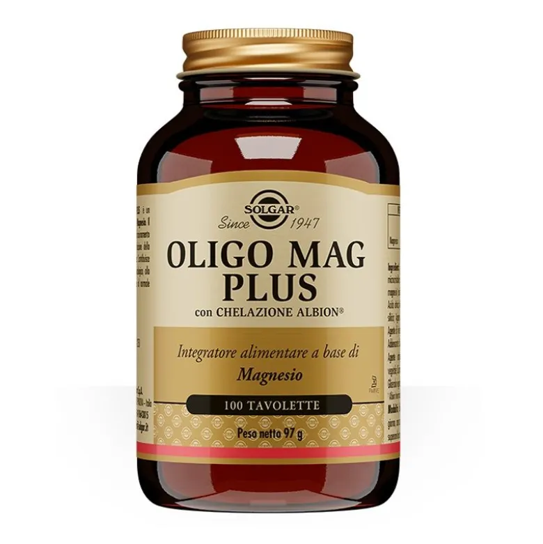 Solgar Oligo Mag Plus 100 Tavolette: Integratore Magnesio