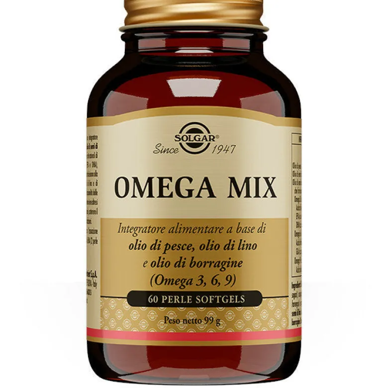 Solgar Omega Mix 60 Perle - Integratore Omega 3-6-9 Qualità