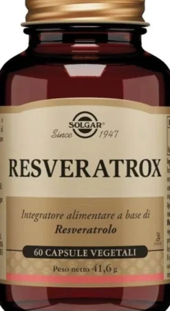 Solgar Resveratrox integratore alimentare 60 capsule vegetali