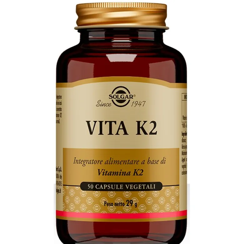 Solgar Vita K2 50 Capsule - Integratore Vitamina K2 Naturale