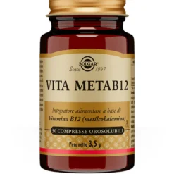 Solgar Vita Meta B12 integratore di vitamina B12 da 30 compresse orosolubili