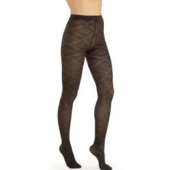 Solidea Babylon Collant in fantasia 70 denari colore Moka Taglia ML 1 paio