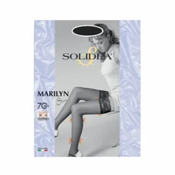 Solidea Marilyn Calze Autoreggenti 70 denari colore Visone Taglia ML 1 paio