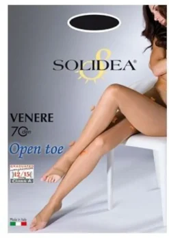 Solidea Venere 70den Open Toe colore Miele Taglia 4 L/XL