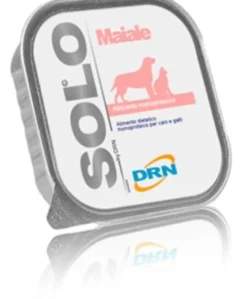 Solo Maiale alimento monoproteico cani e gatti 100g