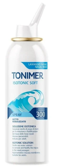 Soluzione Isotonica Acqua di Mare Tonimer Isotonic Soft Osmolalita' 300 Mosm/kg Spray 100 ml