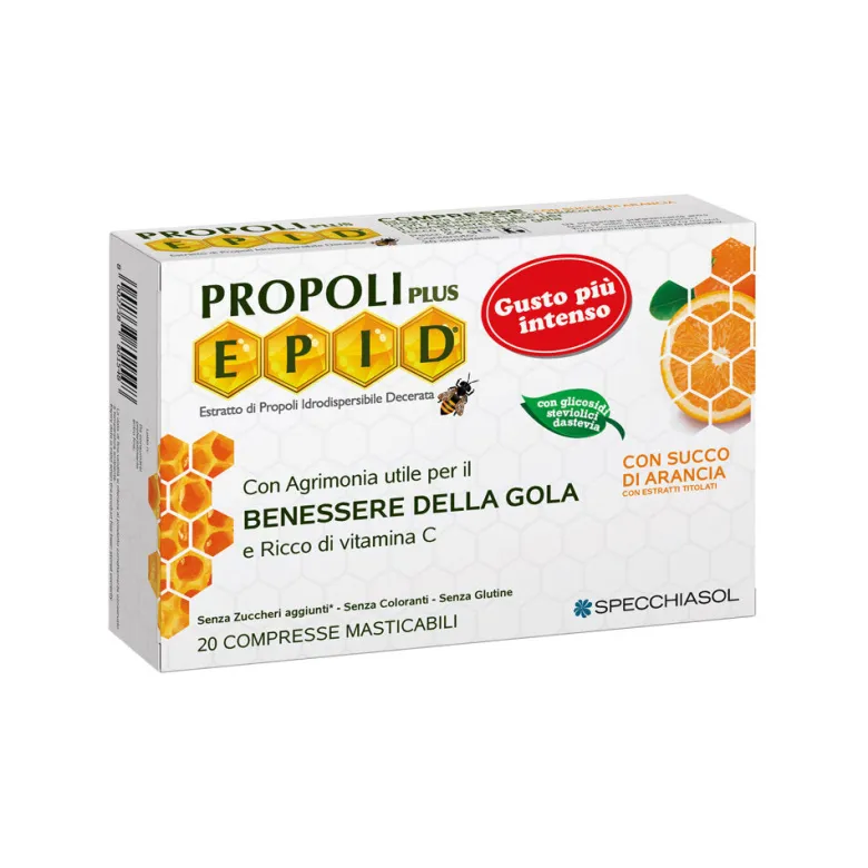 Specchiasol E.P.I.D. Propoli Plus gusto Arancia 20 compresse