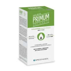 Specchiasol Primum Drenante per favorire il drenaggio dei liquidi in eccesso 15 bustine gusto limone