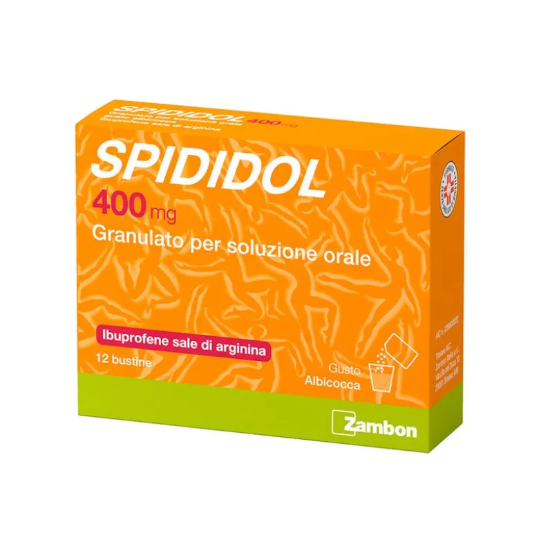 Spididol 400mg soluzione orale gusto albicocca 12 bustine