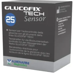 Strisce Misurazione Glicemia Glucofix Tech Sensor 25 Pezzi