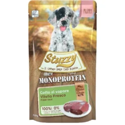 Stuzzy Monoprotein per Cuccioli con Vitello Fresco Busta 150g