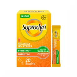 Supradyn Ricarica No Stress Integratore Vitamine e Magnesio contro la Stanchezza da Stress 20 Buste