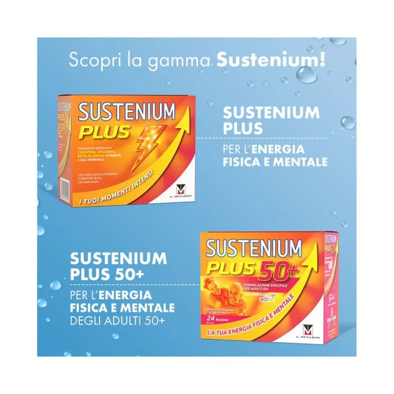 Sustenium Magnesio e Potassio Gusto Arancia 28 bustine