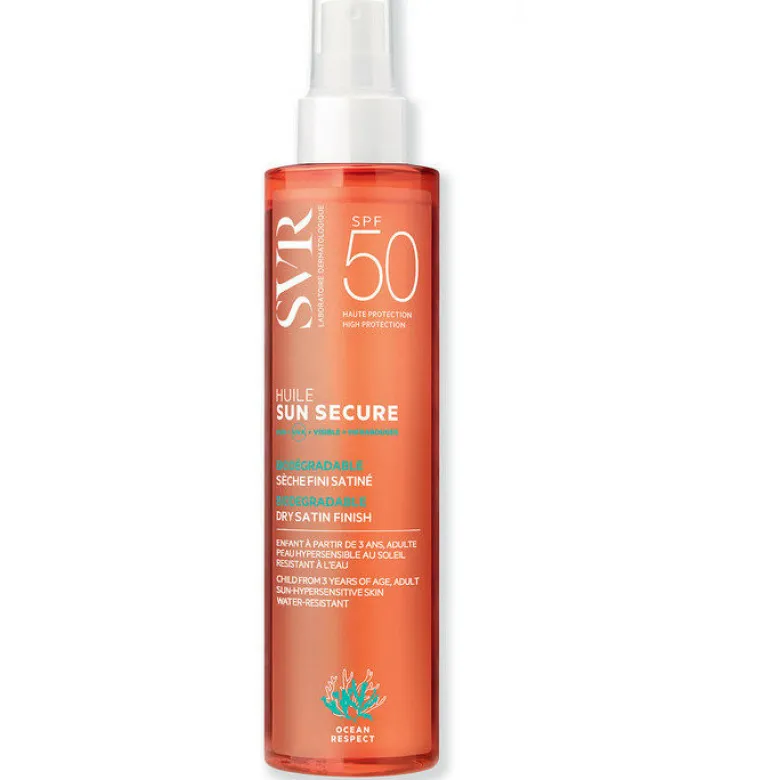 SVR Huile Sun Secure Olio Secco Finish-Satinato Biodegradabile SPF50 da 200ml