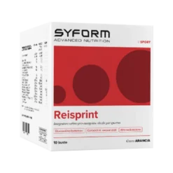 Syform Reisprint prodotto dietetico per sportivi gusto arancia 10 bustine