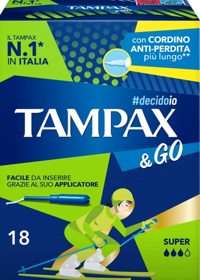 Tampax &go Super Assorbenti Interni 18 Pezzi