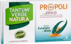 Tantum Verde Natura Propoli Eucalipto E Miele Con Zinco 15 Pastiglie Gommose