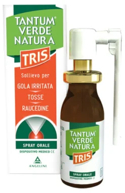 Tantum Verde Natura Tris Spray Per Gola Irritata Tosse E Raucedine 15ml