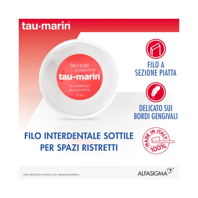 Tau-marin Filo interdentale tau-slim ultrapiatto 25mt
