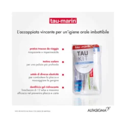 Tau-Marin Tau Kit Spazzolino e Dentifricio setole blu 20ml