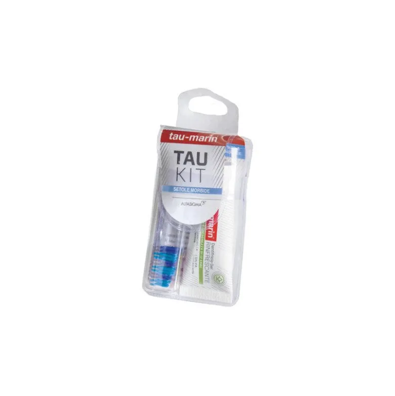 Tau-Marin Tau Kit Spazzolino e Dentifricio setole blu 20ml