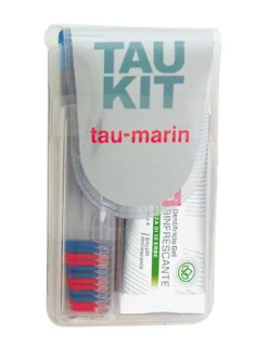 Tau-Marin Tau Kit Spazzolino e Dentifricio setole rosse e blu 20ml