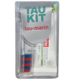 Tau-Marin Tau Kit Spazzolino e Dentifricio setole rosse e blu 20ml