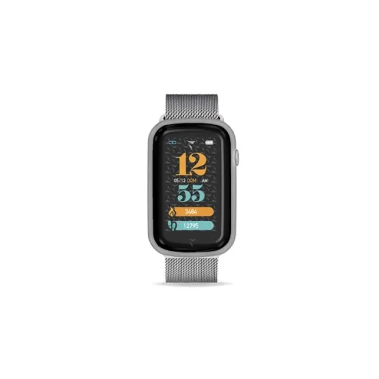 Techmade Smartwatch Steps Cinturino In Acciaio Maglia Milano Silver