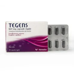 Tegens 160 mg per l'insufficienza venosa, gambe gonfie, stanche e pesanti 20 capsule