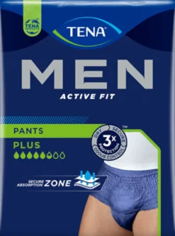 Tena Men Pants Active Fit 8 mutande da uomo colore Blu Navy taglia L