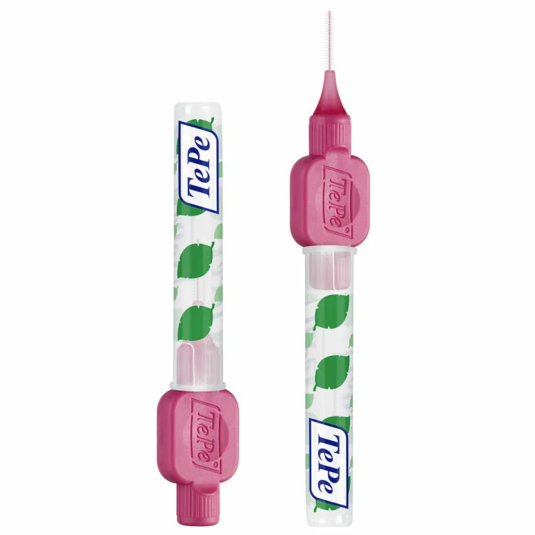 TePe Original Rosa Scovolino Per Pulizia Interdentale Misura ISO 0 Filo 0,4 mm 6 Pezzi