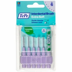 TePe Scovolino Extra Soft Viola Per Pulizia Interdentale Misura ISO 6 Filo 1,1 mm 6 Pezzi