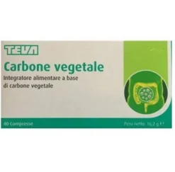Teva Carbone vegetale benessere intestinale 40 compresse