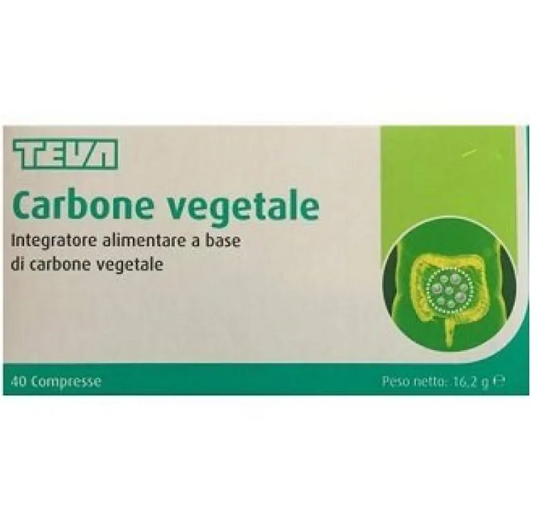 Teva Carbone vegetale benessere intestinale 40 compresse