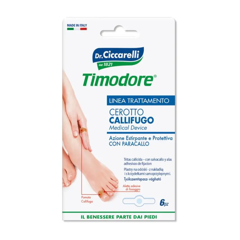Timodore Cerotto Callifugo con paracallo 6 pezzi