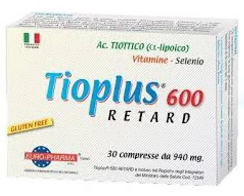 Tioplus 600 Retard integratore alimentare utile come antiossidante 30 compresse