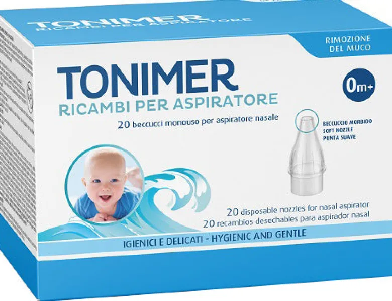 Tonimer Ricambi Per Aspiratore Nasale 20 Beccucci Monouso