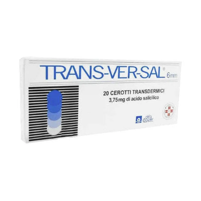 TRANSVERSAL cerotti transdermici 6 mm 3,75 mg acido salicilico 20 pz