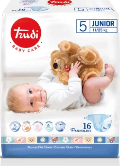 Trudi Baby Care Pannolini 5 Junior 11/25 kg 16 pannolini